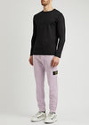 Lilac cotton sweatpants