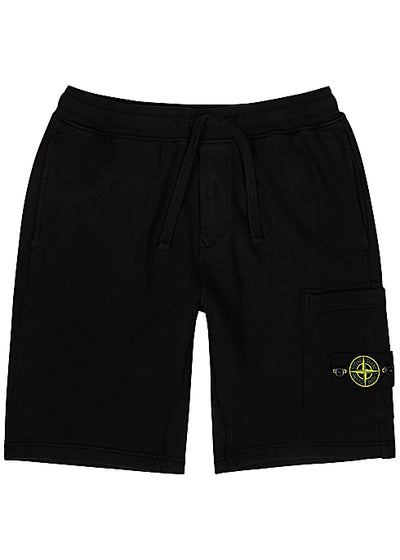 Black cotton shorts