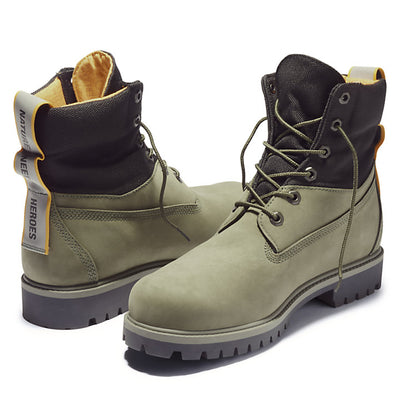 6-INCH WATERPROOF REBOTL™ FABRIC BOOTS - DARK GREEN NUBUCK