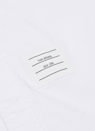 STRIPE ARMBAND SHORT SLEEVE OXFORD SHIRT