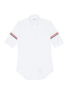 STRIPE ARMBAND SHORT SLEEVE OXFORD SHIRT