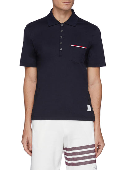 TRICOLOUR STRIPE POLO SHIRT