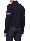 TRICOLOUR STRIPE DETAIL POLO BOMBER JACKET