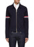 TRICOLOUR STRIPE DETAIL POLO BOMBER JACKET