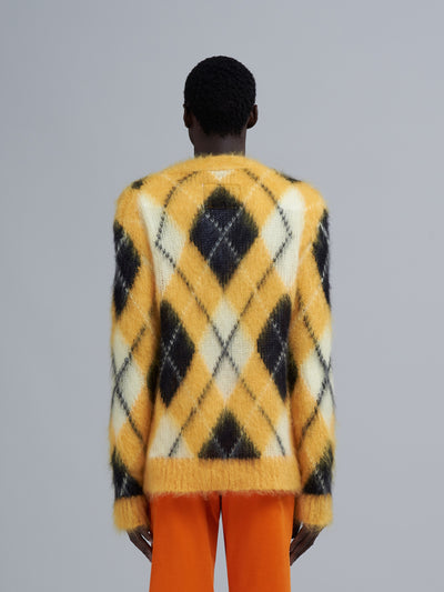 ICONIC MOHAIR ARGYLE CARDIGAN