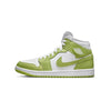 AIR JORDAN WOMENS 1 MID SE VIVID GREEN SHOES