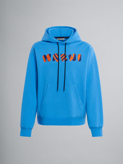 LOGO PRINT ORGANIC SWEATSHIRT COTTON HOODIE