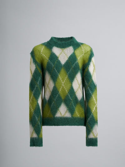 ICONIC MOHAIR ARGYLE SWEATER