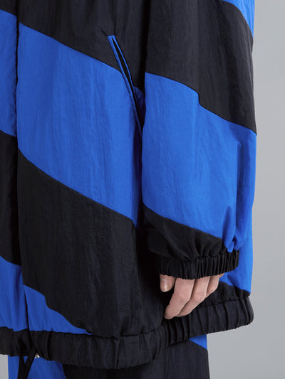 LONG WINDBREAKER IN LIGHTWEIGHT CRINKLED NYLON