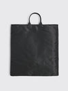 FACE LOGO PLAQUE TOTE BAG BLACK