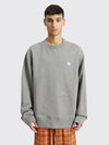  FACE SWEATSHIRT LIGHT GREY MELANGE