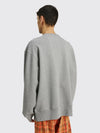  FACE SWEATSHIRT LIGHT GREY MELANGE