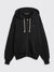 FACE HOODED ZIP UP SWEATSHIRT BLACK