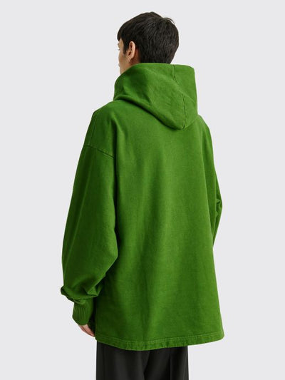 HOODED SWEATSHIRT BOTTLE GREEN