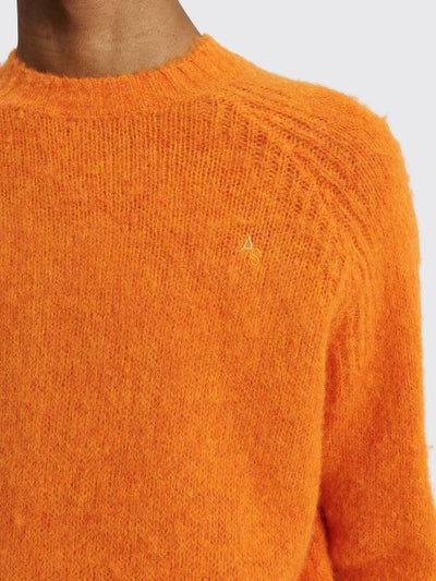 BRUSHED WOOL SWEATER MANDARIN ORANGE