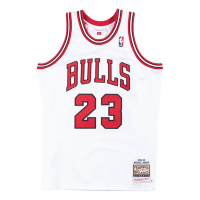 Authentic Jersey Chicago Bulls Home 1995-96 Michael Jordan