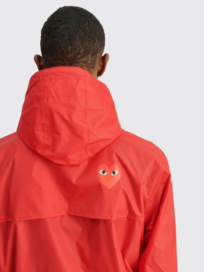 COMME DES GARÇONS PLAY X K-WAY CLAUDE JACKET RED