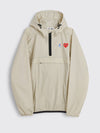 COMME DES GARÇONS PLAY X K-WAY LEON HALF ZIP JACKET BEIGE