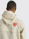 COMME DES GARÇONS PLAY X K-WAY LEON HALF ZIP JACKET BEIGE