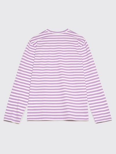 MINI HEART LS T-SHIRT LILAC STRIPE