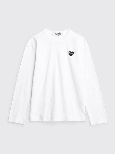 SMALL HEART LS T-SHIRT WHITE