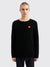 SMALL HEART KNITTED SWEATER BLACK