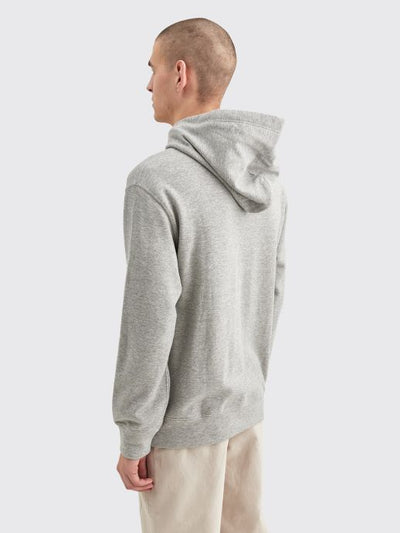 SMALL HEART HOODED SWEATSHIRT GREY