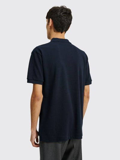 SMALL HEART POLO T-SHIRT NAVY