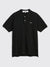 SMALL HEART POLO T-SHIRT BLACK / BLACK