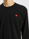 MINI HEART LS T-SHIRT BLACK