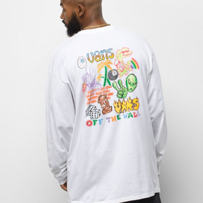 Vans X Crayola Mail Doodle Long Sleeve T-Shirt