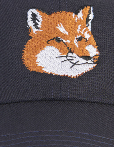 LARGE FOX HEAD EMBROIDERY 6P CAP