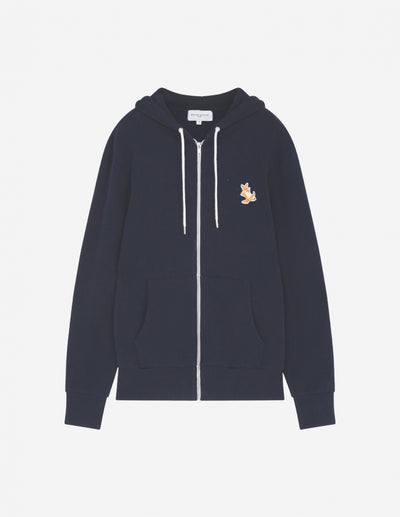 CHILLAX FOX PATCH ZIPPED HOODIE